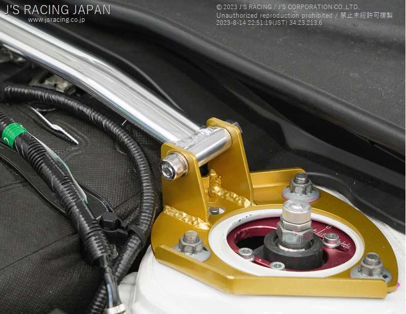 J's Racing Aluminum Strut Tower Brace (Front) - Honda Civic Type R FL5